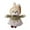 B - One Size, variant on Lillian Family Plush Toy Doll 20Cm, Cute Rabbit Stuffed Animal With Checkered Bow And Mini Bag, Soft Plush Toy For Home Decoration, 's Gift, Collectible Item, And Adorable