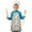 Beige Highland Cow, variant on White Buffalo Pattern Kids Aprons for Girls and Boys,Adjustable Neck Strap Toddler Aprons for Kids Cooking Baking