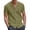 Green, variant on Gaukiv Men's Shirts Band Collar Short Sleeve Linen Blouses Casual Tops Green 2XL
