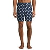 George Men's and Big Men's 6" Patriotic Stars and Stripes Swim Trunk, up to Size 3XL