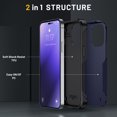 thumbnail image 2 of Hybrid Slim Case for iPhone 14 Pro Max 6.7inch Dual-Layer Soft Shockproof Case Hard PC Back Anti-Fingerprint Anti-Scratch Full Body Rugged Case,Red, 2 of 6