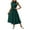 Green, variant on Ytndtr Women's 2026 Summer Casual Flutter Short Sleeve Crew Neck Smocked Waist Tiered Midi Dress
