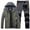 Dark Gray, variant on Fleece Lined Winter Ski Jacket Pants Thermal Outdoor Snowsuit Hiking Gear Men'S Suits