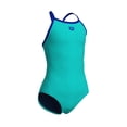 thumbnail image 4 of Traje de baño ARENA Feel para niñas, una pieza, Water/Neon Blue, talla 2T/16, 4 of 4