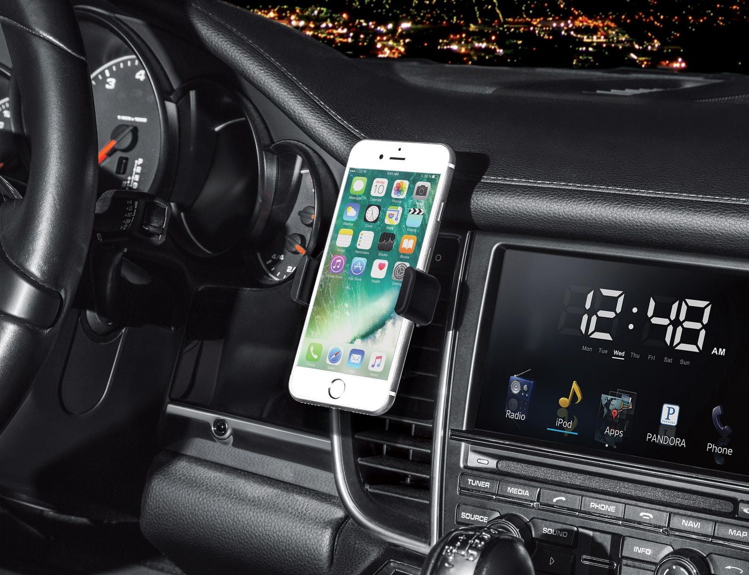 Merkury Innovations Air Vent Mount Universal Car Mount for Smartphones