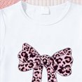 thumbnail image 5 of TOWED22 Girls' 2 Piece Outfit Toddler Short Sleeve Bow Print Tshirt Tee + Denim Skirt Set Summer Casual Clothes(White,2-3 Y), 5 of 7