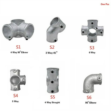 

Galvanized Cast Iron Slip-on Fittings Handrail Fittings Welded Pipe Fence Joint For Taking The Guess Work Out of Making Handrail