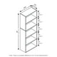 thumbnail image 5 of Librería Furinno Luder de 5 niveles, blanca Furinno Ver descripción, 5 of 8