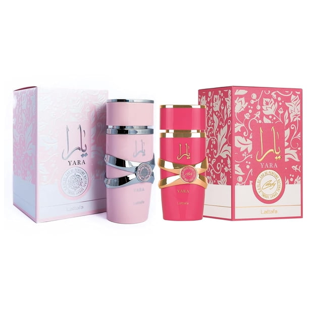 Lattafa Yara for Women Eau de Parfum Spray, 3.4 Ounce (Pack of 3