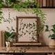 thumbnail image 1 of Simulation Of Decorative Wicker Hanging Wall Hanging Wedding Indoor Green 5 Fork Rattan., 1 of 6