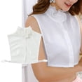 thumbnail image 2 of Collares Falsos, Media Camisa Desmontable, Volantes, Solapa, Cuello Dickey Y Puños Sunnimix Collar falso de encaje de algodón para mujer, 2 of 8
