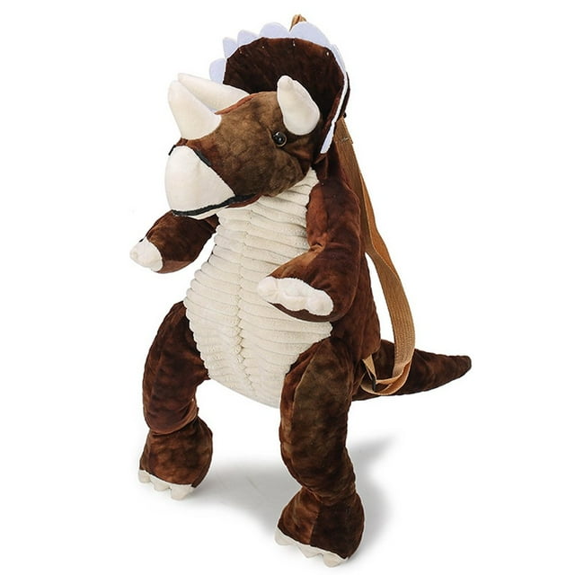 AMERTEER 3D Dinosaur Kids Backpack Cute Animal Cartoon Plush Backpack Dinosaurs Bag For Children