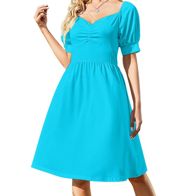 Robe Sans Manches Bleu Néon Robes de Soirée pour Femmes Robe Longue Robe de Soirée Élégante de Luxe Célébrité