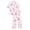 Light Pink, variant on Womens Pajamas Sets Ribbon Print Pajama Set Short Sleeve Button Top with Wide Leg Pants Breast Cancer Awareness Loungewear Comfy Soft Sleepwear