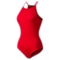 thumbnail image 3 of MixMatchy Women's Solid Basic Casual Halter Neck Sleeveless Bodysuit, 3 of 5