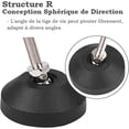 thumbnail image 3 of Jinsinto 6 Pack Universal Adjustable Silicone Legs D40*M8*50 M8 Threaded Nylon Hinged Swivel Base Glider Pads Table Legs, 3 of 5