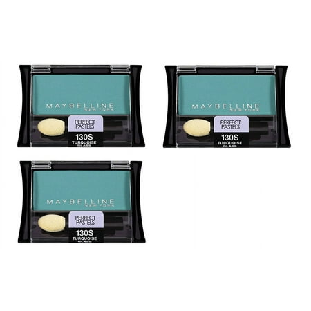 Maybelline New York Expert Wear Eyeshadow, 130s Turquoise Glass Perfect Pastels, 0.09 Oz (3 Pack)