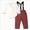 Red, variant on 9-12 Months Newborn Bodysuit Romper Toddler Boy Clothing Sets Plaid Shirt Bowtie And Suspender Strap Pants Outfits Long Sleeve Newborn Fall Winter Clothes,Red Jumpsuit