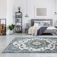 thumbnail image 6 of Luxe Weavers Bohemian Moroccan Blue Size 5x7 Area Rug, Floral Carpet, 6 of 9