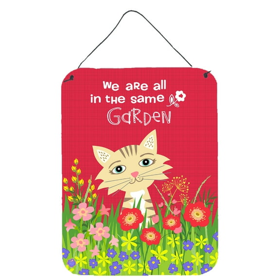 Garden Cat Wall or Door Hanging Prints