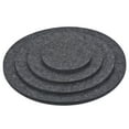 thumbnail image 1 of Unique Bargains 4' 6' 8' 10' Round Plant Coasters Felt Reversible Pad Mat, Gray 8in1 Set, 1 of 5