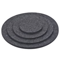Unique Bargains Plant Coasters Reversible Absorbent Round Felt Pad Mats Set Gray