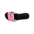 thumbnail image 1 of Sandalias de Deslizamiento de las Mujeres de Moda Dos Correas Sandalias Casuales con Cadena de Metal, Cómodos Zapatos de Fondo Plano para el Uso Al Aire Libre, 1 of 7