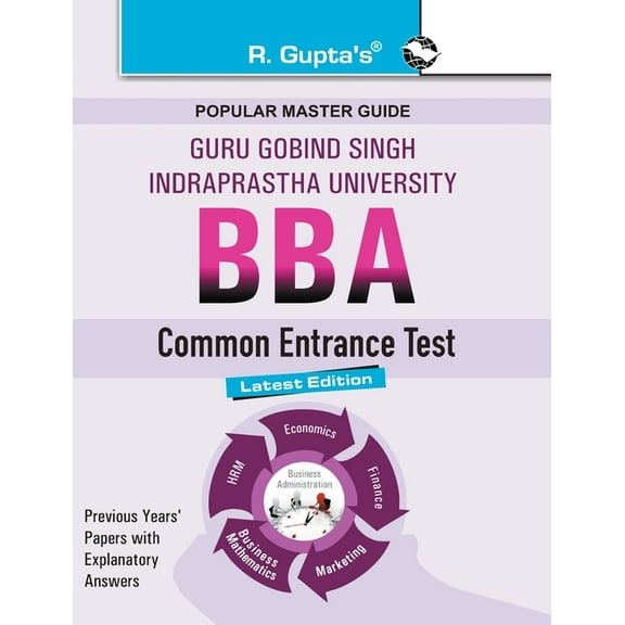 Ggsipu: BBA Common Entrance Test (CET) Guide, (Paperback)