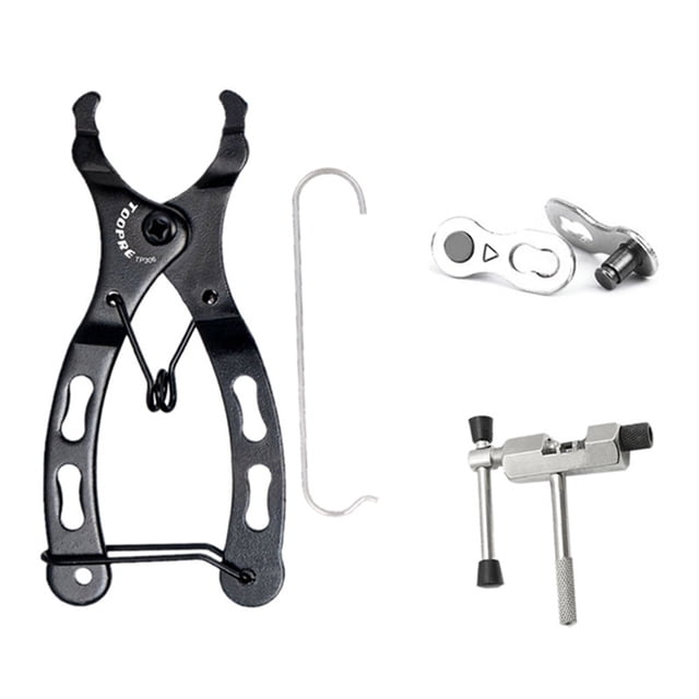 Generic Steel Bike Chain Tool Kit with 8-Speed Magic Link, Chain Breaker, and Pliers for Quick Installation and Removal