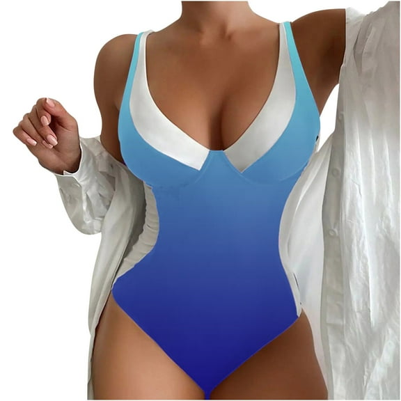 Kmdttou One Piece Swimsuit Women Sexy And Fashionable Beach Swimsuit With Printed Summer Swimsuit on Clearance!