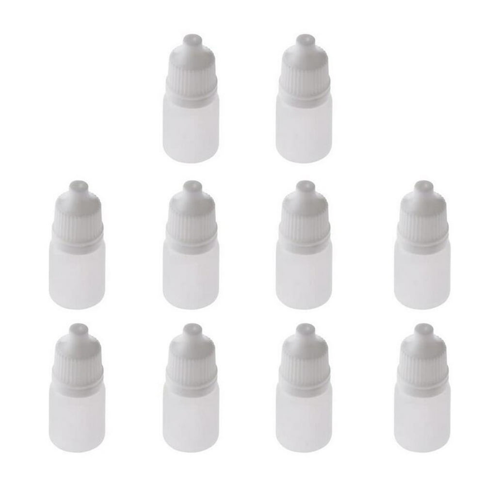 10pcs Empty Eye Dropper Bottles Squeezable Eyedrop Essence Container
