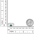 thumbnail image 6 of Gem Stone King 10K Two Tone Gold London Blue Topaz and Lab Grown Diamond Engagement Ring for Women | 1.40 Cttw | Round 6MM | Gemstone November Birthstone | Size 8, 6 of 6