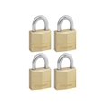 thumbnail image 1 of Master Lock - Solid Brass 20mm Padlock 3-Pin - Keyed Alike x 4, 1 of 1