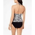 thumbnail image 4 of Profile by Gottex BLACK/WHITE Tribal Batik Halter Tankini Swim Top, US 36, 4 of 5
