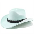 thumbnail image 2 of Western Style Outdoor Cowboy Hat Curved Brim For Travel Riding Adventure And Casual Everyday Wear, 2 of 3