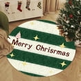 thumbnail image 5 of LanSuare Christmas Round Rugs, 32Inch Green and Pink Washable Non-slip Fluff Holiday Decor Rug for Kitchen Bedroom Bathroom, Office, Living Room, 5 of 7