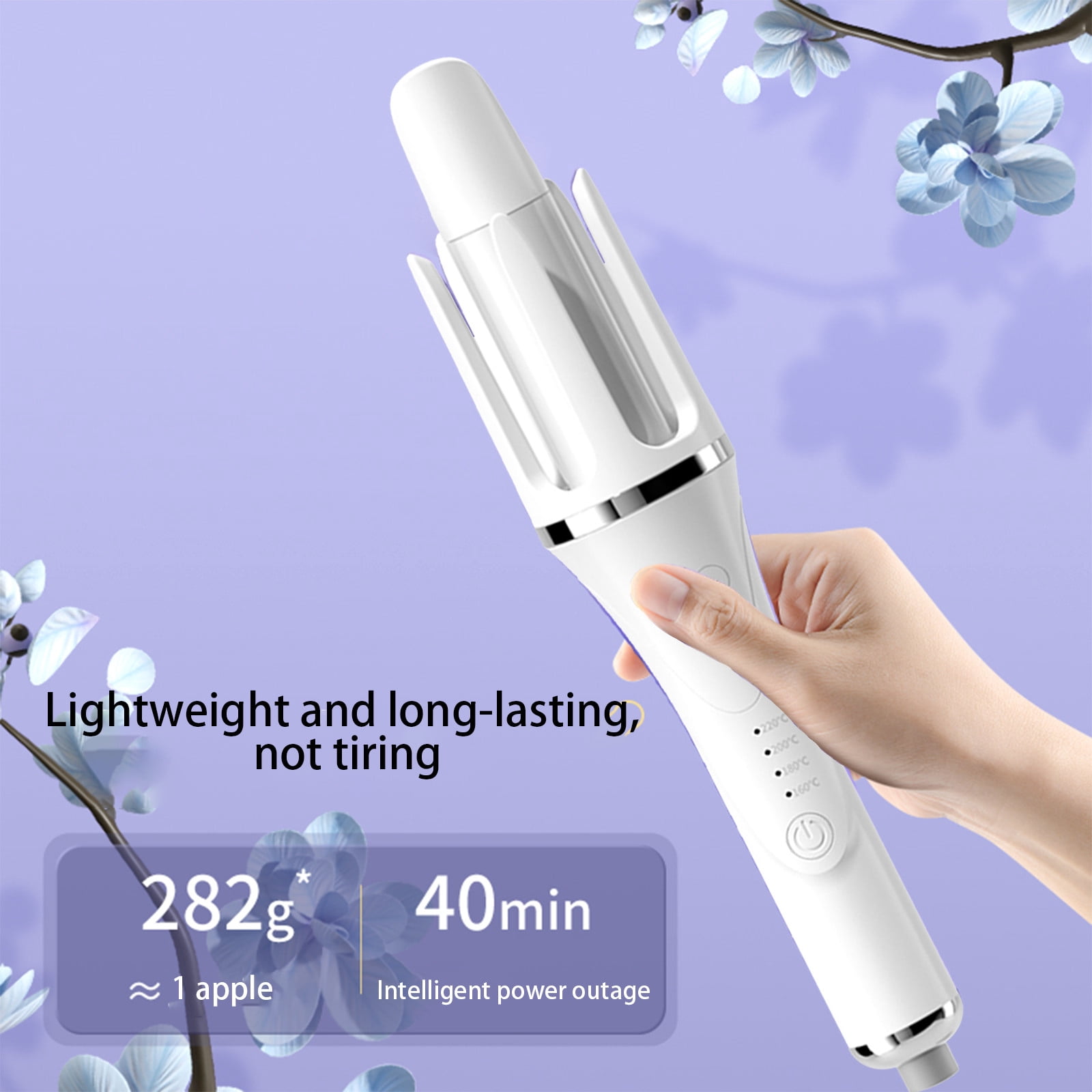 Curling Iron Automatic Curling Irons Barrel For All Hair Types Easy-to-use Curling Wand Long-lasting Salon-quality Curls And Waves