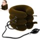 thumbnail image 1 of Dispositivo de tracción cervical para aliviar el dolor de cuello. Collarín inflable ajustable y aparato de tracción cervical. Dispositivo de descompresión cervical para uso doméstico (marrón)., 1 of 7
