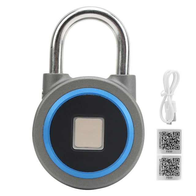 Cerradura inteligente con huella dactilar, portátil, con Bluetooth, candado de seguridad antirrobo sin llave, herramienta para puerta, resistente al agua IP65, para bolsos, cajones y maletas, color g