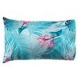 thumbnail image 2 of Lilo & Stitch Floral Fun Queen Sheet Set, Blue, 2 of 6