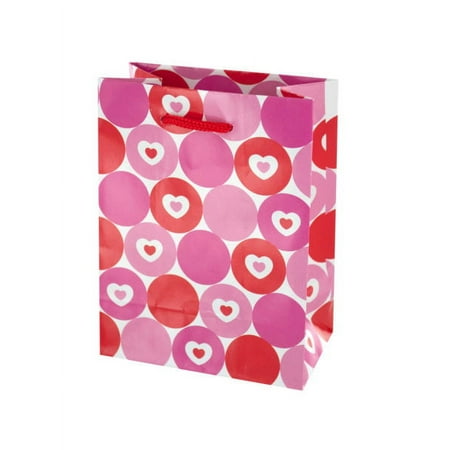 Hearts & Dots Valentine Gift Bag, 48 Count