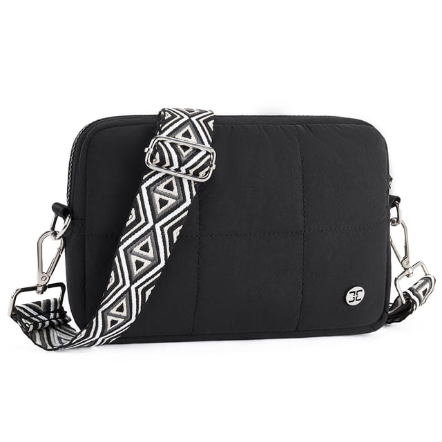 Bandolera Telena para mujer Puffer Lightweight Black