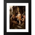 thumbnail image 2 of Kazimierz Mirecki 11x14 Black Modern Framed Museum Art Print Titled - Saint Casimir Giving Alms (1884), 2 of 5