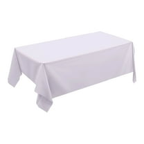 CuiLiyq Solid Color Disposable Square Tablecloth, Party Tablecovers, Table Cloths for BBQ, Picnic, Birthday, Wedding Parties (54" x 72", Macaron Purple)