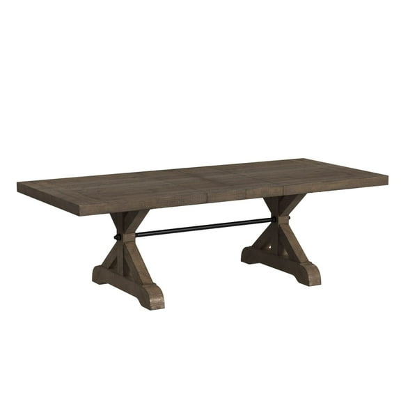 Picket House Furnishings Marietta Dining Table with 2x12" Leaves in Grey