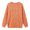 Orange, variant on Women's Sweater Knitted Loose Round Neck Long Sleeve Solid Casual Oversized Fall Winter Tops Waffle Pullover Pink XL