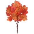 thumbnail image 2 of Artificial Fall Maple Leaves Stem, Fake Branches, Faux Foliage for Table Centerpiece, Home Farmhouse Thanksgiving Fireplace Halloween Decor, 2 of 6