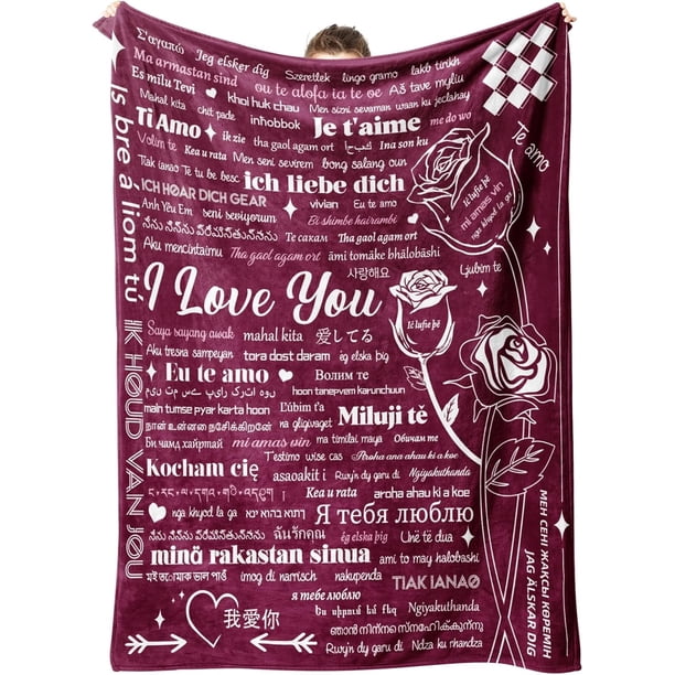 LHSHID Christmas Gifts for Mom Blankets Gift Blanket Flannel Soft and Comfortable Anti static Bed Sofa Blanket 50x60in