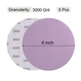 thumbnail image 2 of Unique Bargains 5 Pack 6-Inch Purple Sanding Discs 3000 Grits Hook & Loop Professional Aluminum Oxide Sandpaper, 2 of 6