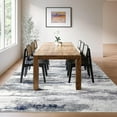 thumbnail image 3 of BERTHMEER 6'x9' Area Rugs for Living Room Bedroom Kitchen Rugs Non Slip Washable Abstract Blue and Gray Modern Dorm Office Dining Room Farmhouse Neutral Contemporary Carpet, 3 of 7
